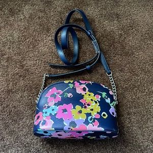 Kate Spade Navy Sylvia Wildflower Bouquet Small Dome Crossbody Shoulder Bag